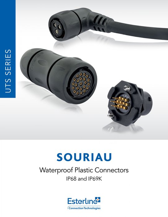 Nuevo catálogo de conectores de la serie UTS de SOURIAU Esterline